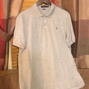 Classic fit polo light gray